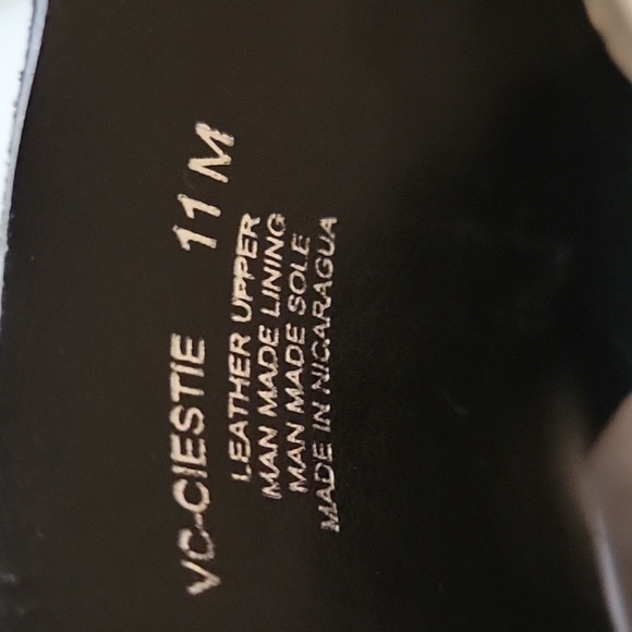 Vince Camuto Black Suede Ciestie Cork Platform Ankle Strap Peep-Toe Sand… - Picture 7 of 15